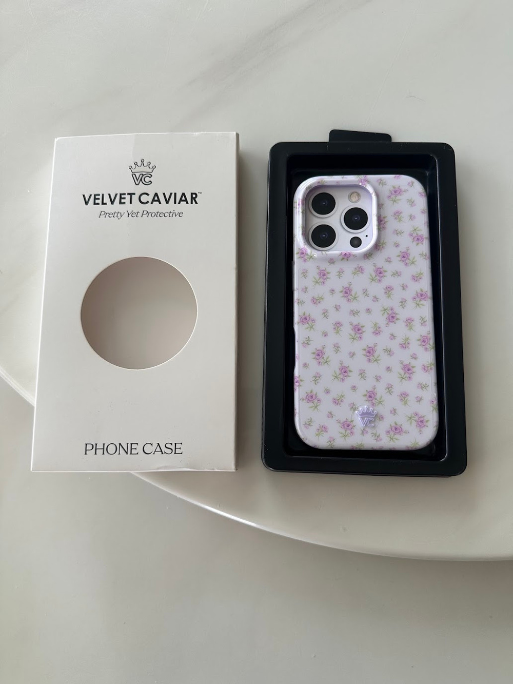 Velvet Caviar Floral Phone Case iPhone 16 Pro Dainty Lilac Floral